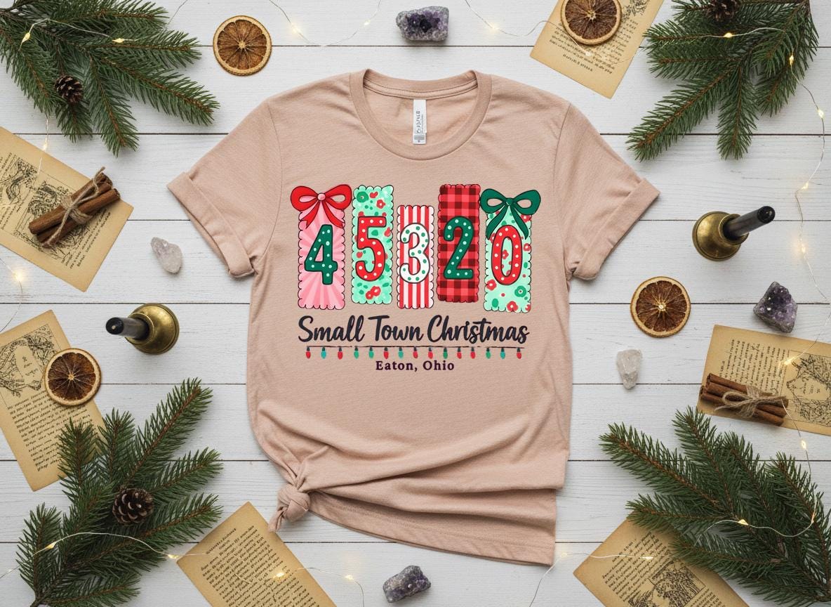 Personalized Hometown Christmas Shirt, Custom Zip Code Holiday