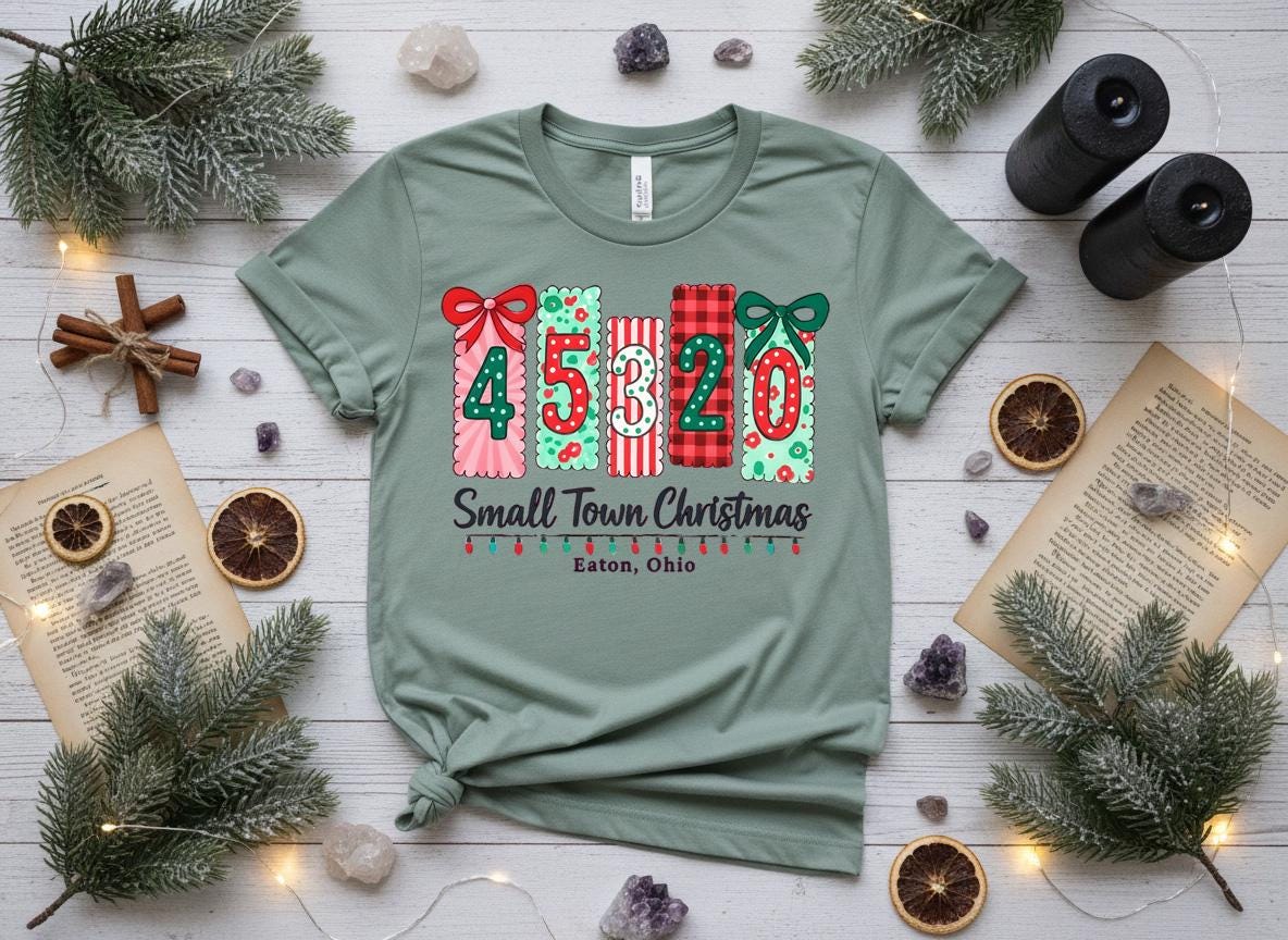 Personalized Hometown Christmas Shirt, Custom Zip Code Holiday