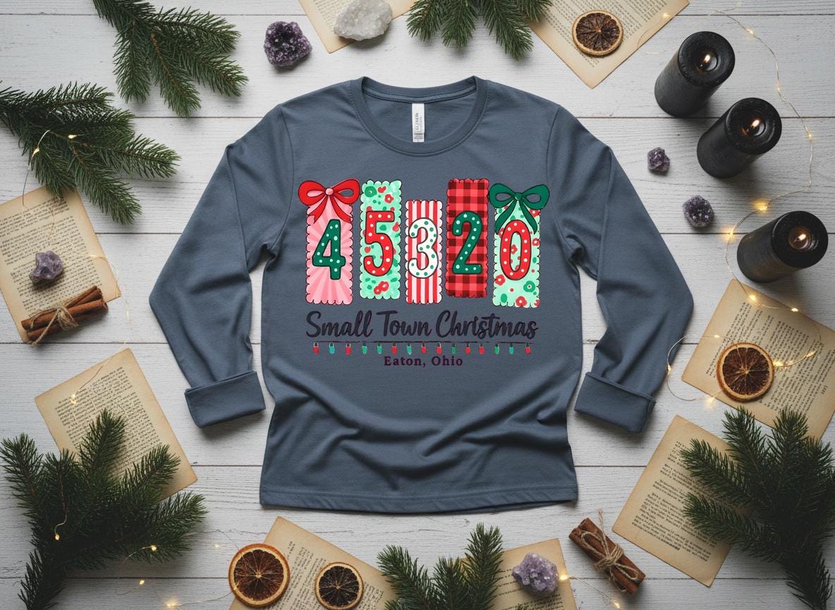 Personalized Hometown Christmas Shirt, Custom Zip Code Holiday