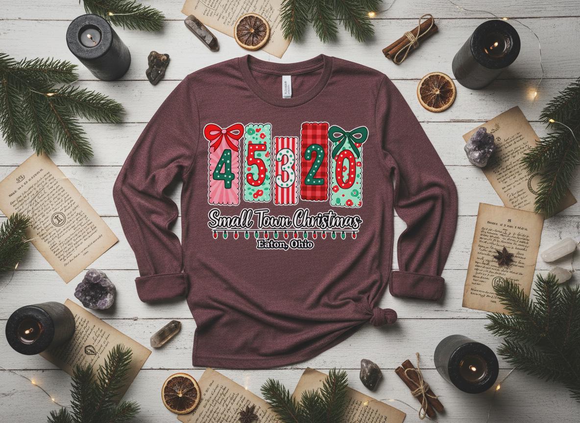 Personalized Hometown Christmas Shirt, Custom Zip Code Holiday