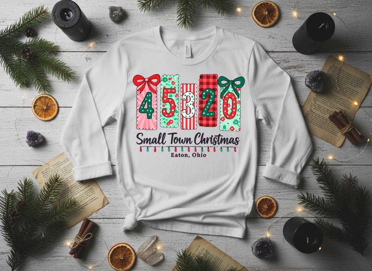 Personalized Hometown Christmas Shirt, Custom Zip Code Holiday